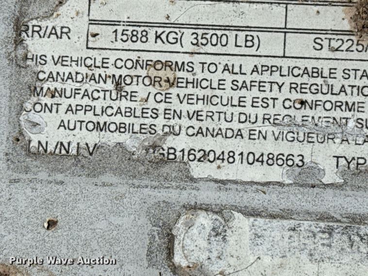 image for item EP0888 2008 Titan livestock trailer