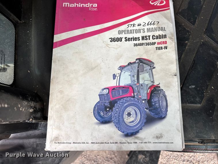 image for item ER7524 Mahindra 3650P HST tractor
