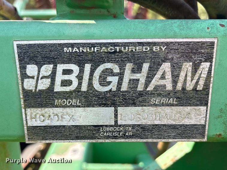 image for item ES8716 Bigham HC40FX field cultivator