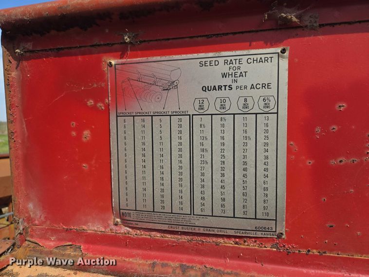 image for item ET1322 Crust Buster grain drill
