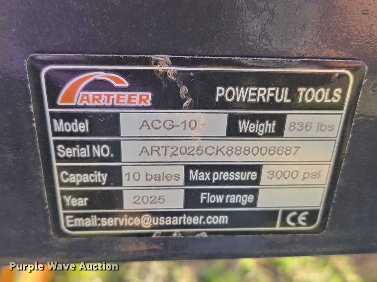 image for item ET1482 2025 Arteer ACG-10 bale accumulator grapple