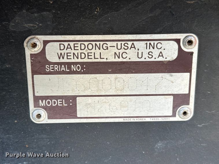 image for item ET1868 2018 Kioti NX6010 MFWD tractor