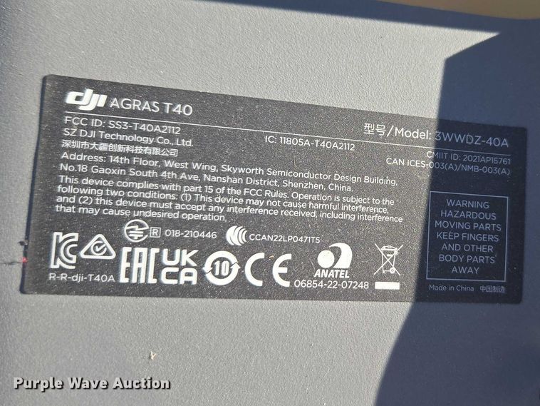 image for item ET5002 DJI AGRAS T40 drone