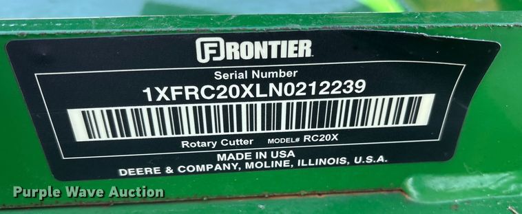 image for item ET7448 Frontier RC20X rotary mower