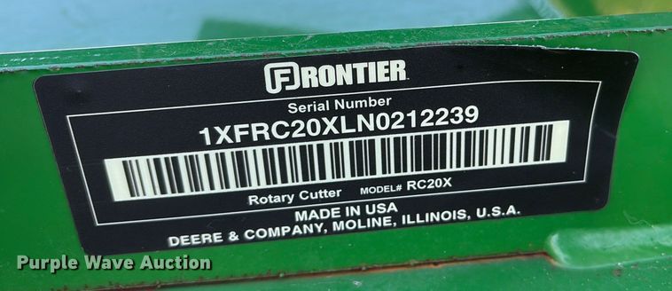 image for item ET7448 Frontier RC20X rotary mower
