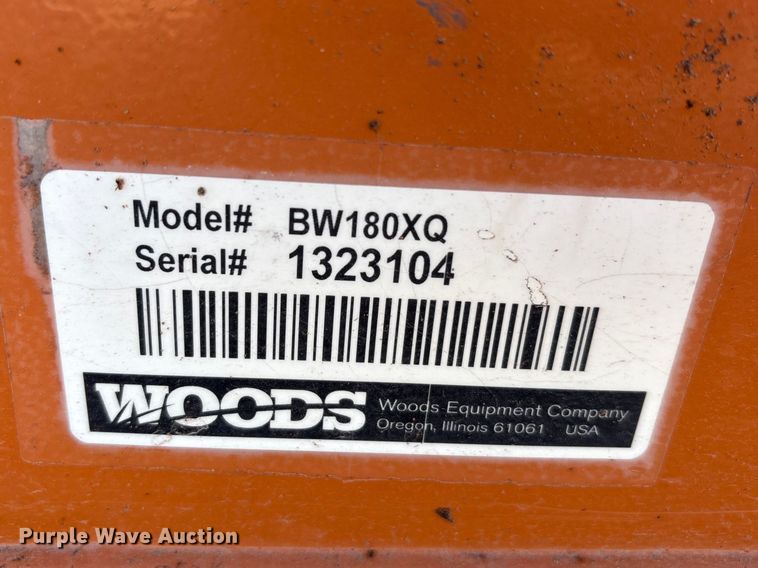 image for item EU0437 Woods BW180XQ batwing rotary mower