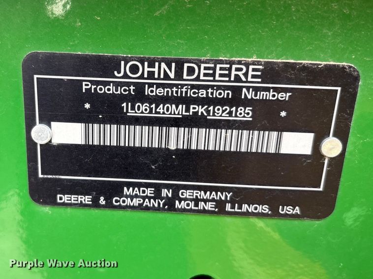 image for item EU0464 2023 John Deere 6140M MFWD tractor