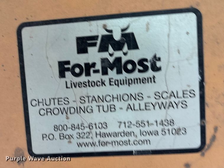 image for item EV2877 For-Most livestock chute