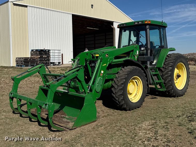 image for item FB7080 2000 John Deere 7210 MFWD tractor