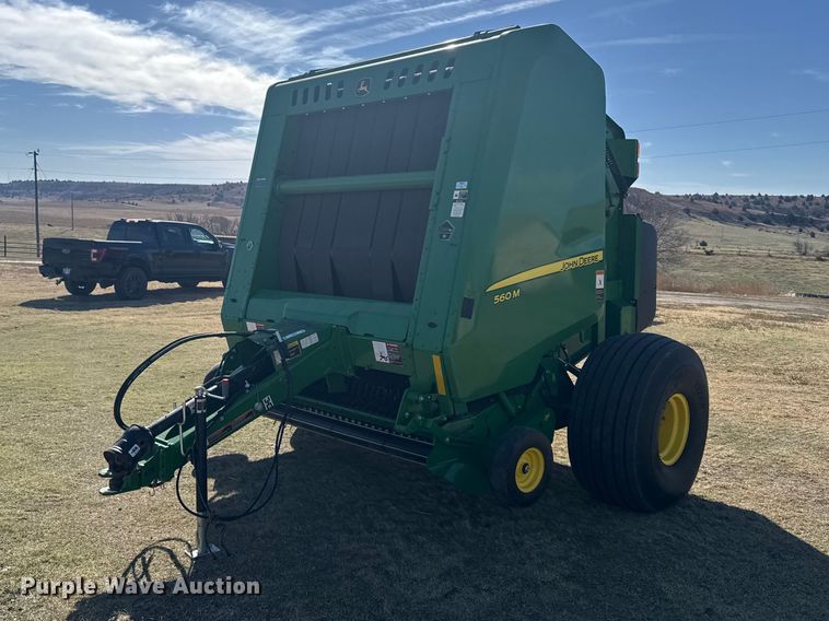 image for item FB7081 2022 John Deere 560M round baler