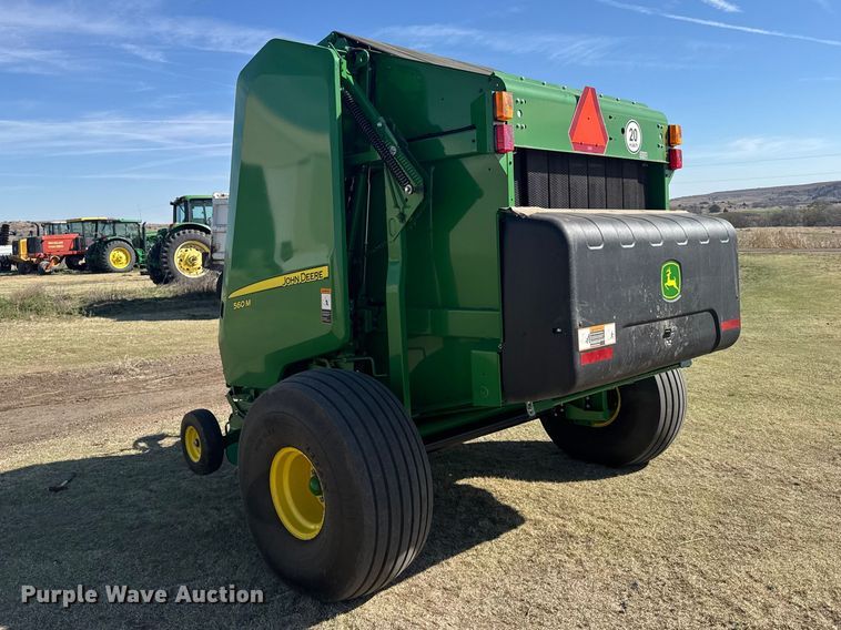 image for item FB7081 2022 John Deere 560M round baler