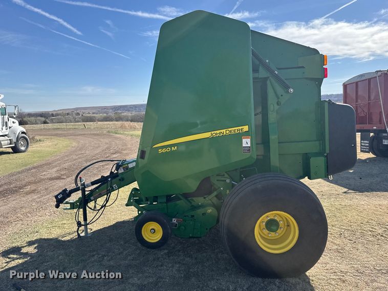 image for item FB7081 2022 John Deere 560M round baler