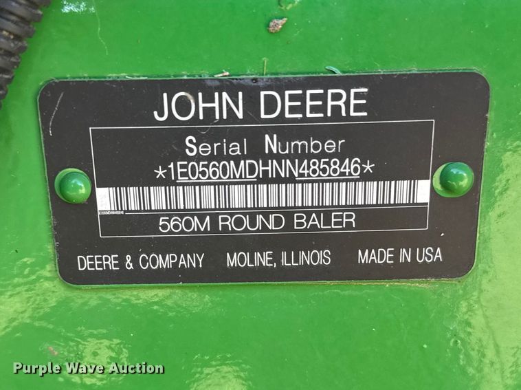 image for item FB7081 2022 John Deere 560M round baler