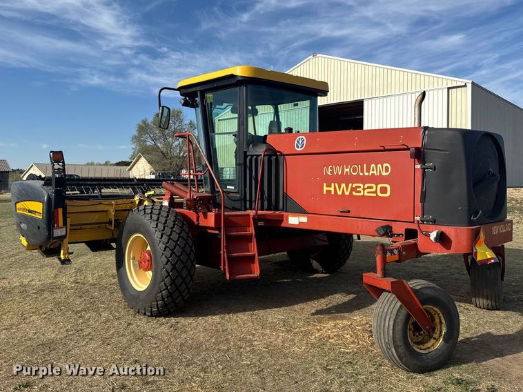image for item FB7087 2003 New Holland HW320 swather / windrower