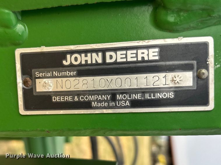 image for item FB7113 John Deere 2810 four bottom plow