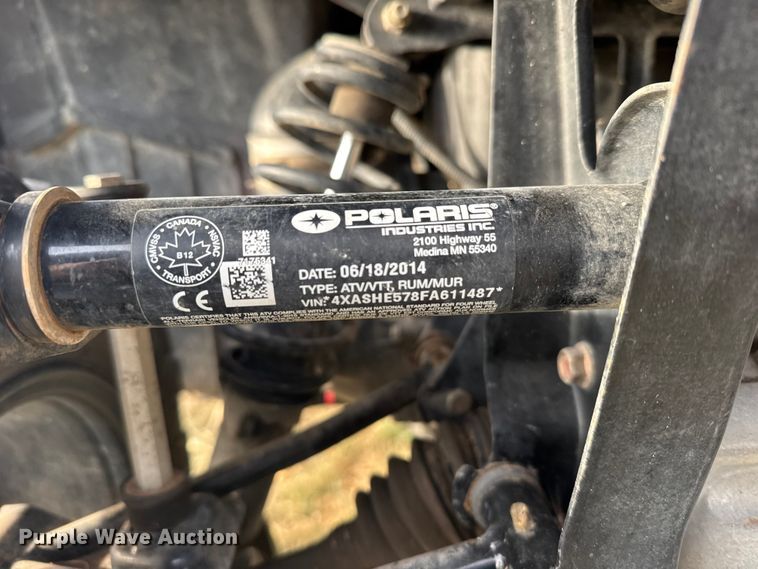 image for item FB7114 2015 Polaris 570 so ATV