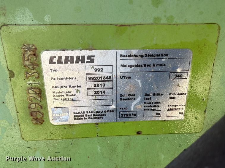 image for item FC2049 2014 Claas Orbis 900 rotary forage head