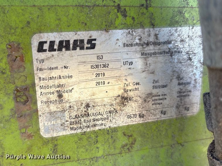 image for item FC2050 2019 Claas Orbis 900 rotary forage head