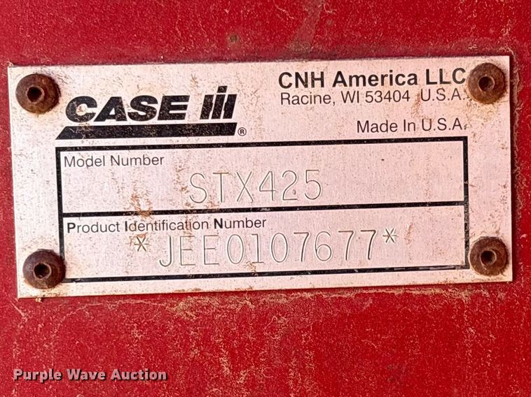 image for item FC2077 2005 Case STX425H 4WD tractor