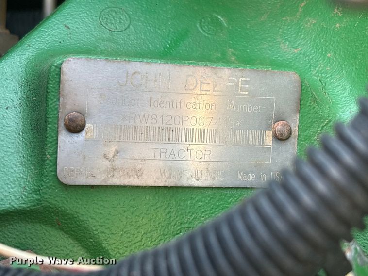 image for item FC2172 2002 John Deere 8120 HFWD tractor