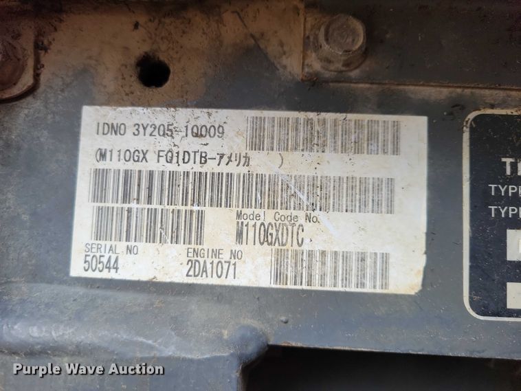 image for item NK9978 2013 Kubota M110GX MFWD tractor