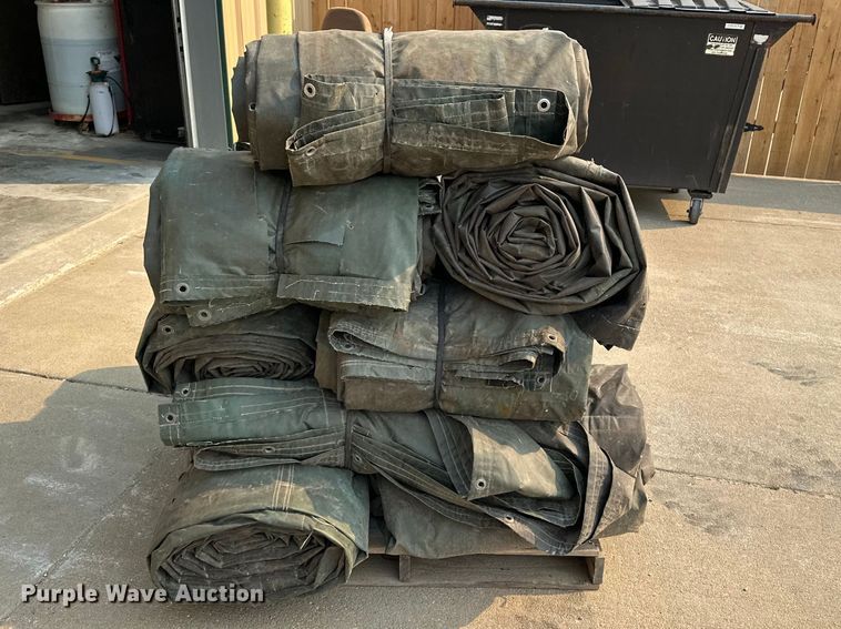 image for item DQ7759 (15) dump truck roll tarps
