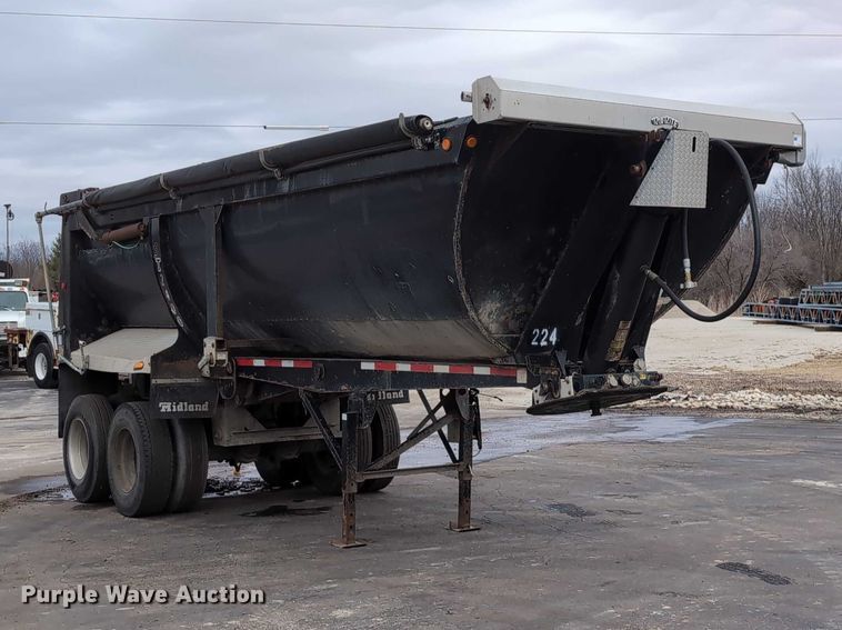 image for item DV0839 2002 Midland St2400 end dump trailer