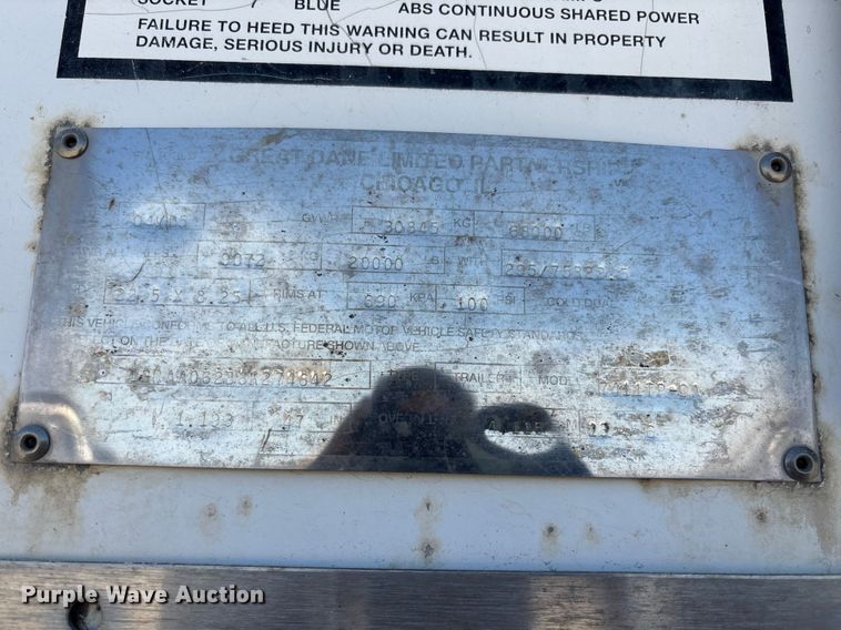 image for item EA4608 2006 Great Dane 7411TP-SA dry van trailer