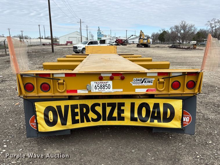 image for item EA4688 1989 Load King 504 DF lowboy equipment trailer