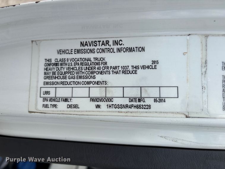 image for item EA7269 2015 International 7600 dump flatbed truck