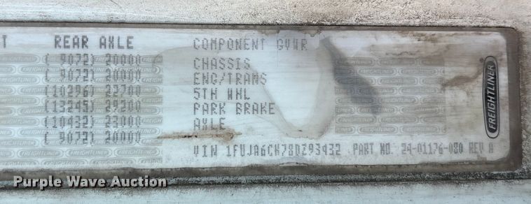 image for item EA7946 2008 Freightliner CL120 semi truck