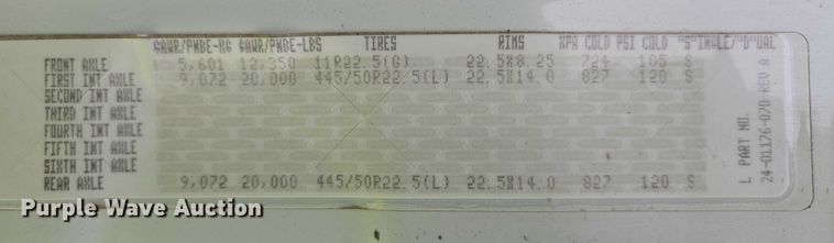 image for item EB1279 2015 Freightliner Cascadia semi truck