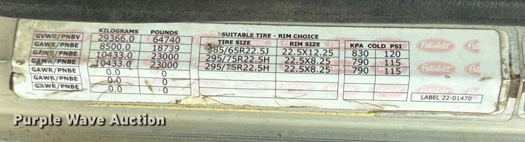 image for item ED5132 2014 Peterbilt 365 roll-off container truck