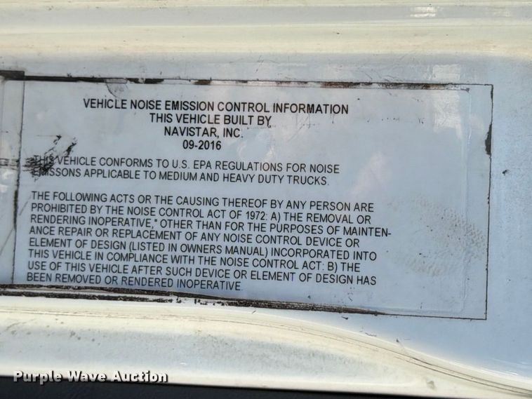 image for item ED5145 2017 International DuraStar 4300 box truck