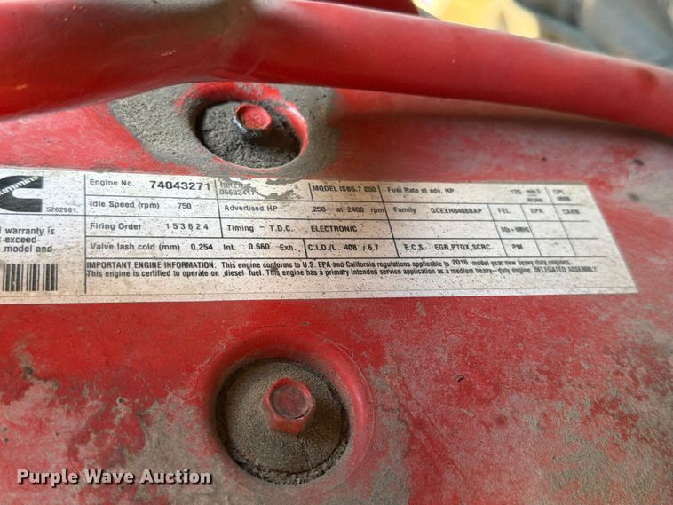 image for item ED5145 2017 International DuraStar 4300 box truck