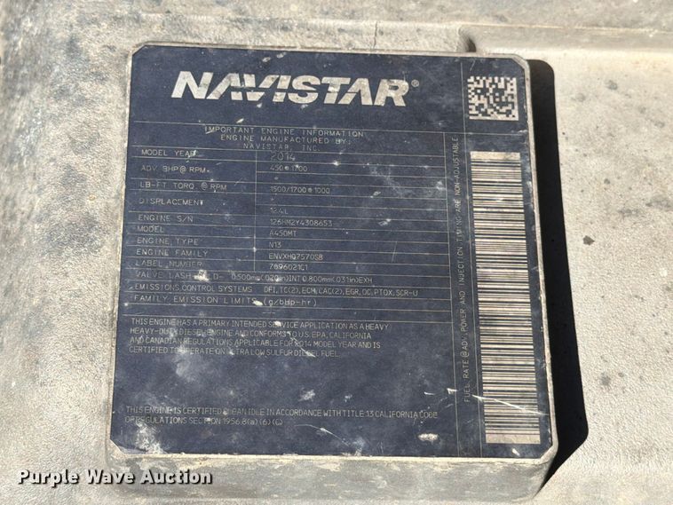 image for item ED5188 2015 International ProStar Plus semi truck