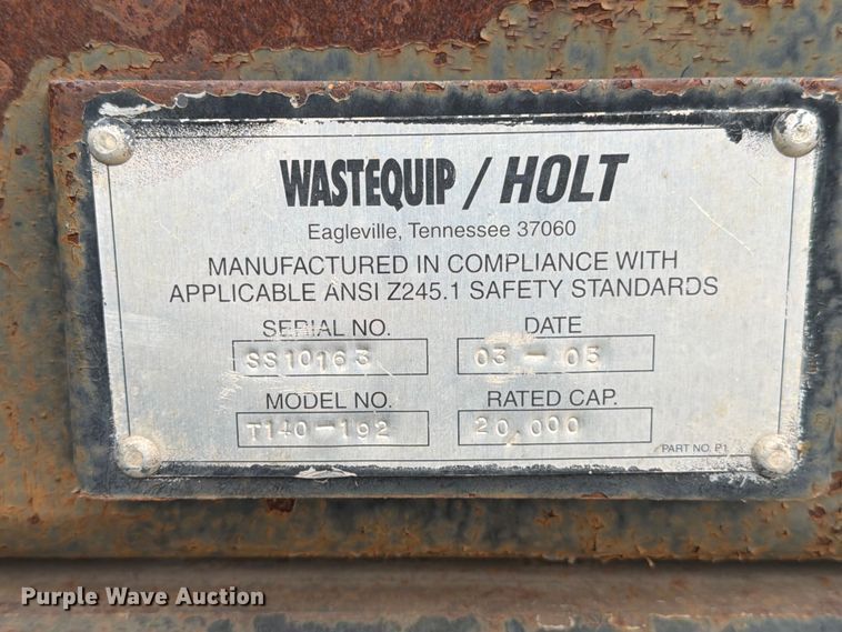 image for item ED5190 2009 Freightliner Business Class M2 roll-off container truck