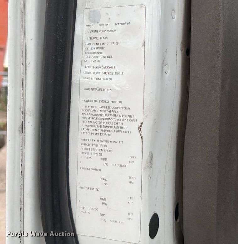 image for item ED5190 2009 Freightliner Business Class M2 roll-off container truck