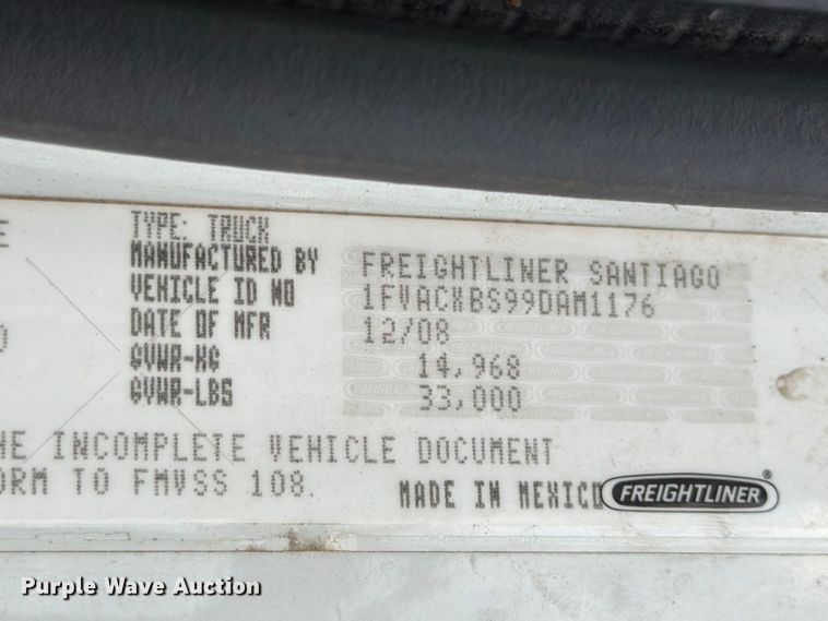 image for item ED5190 2009 Freightliner Business Class M2 roll-off container truck