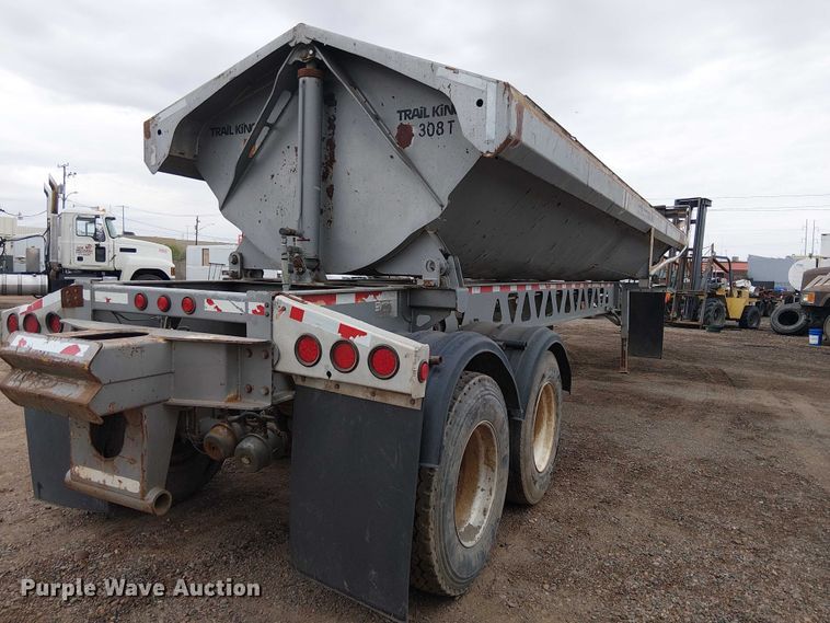 image for item EE5222 2002 Trail King Industries side dump trailer