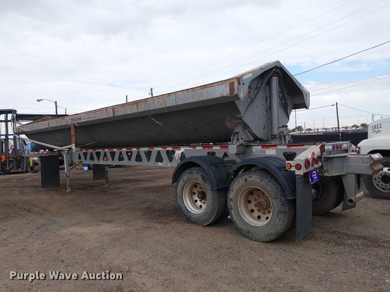 image for item EE5222 2002 Trail King Industries side dump trailer