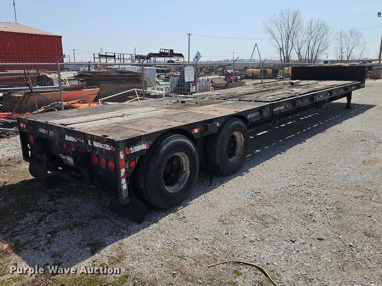 image for item EO7136 1973 Transcraft EDTH-40-56 drop deck equipment trailer