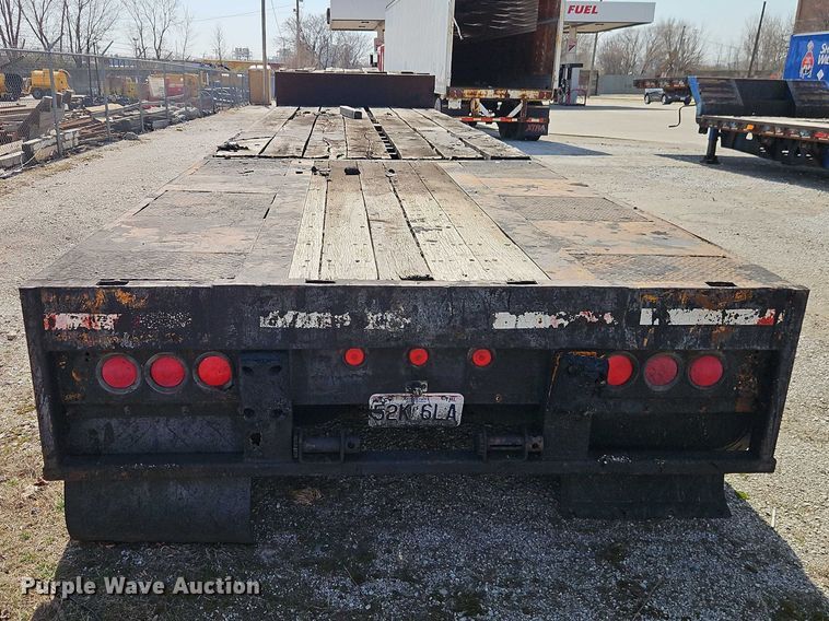 image for item EO7136 1973 Transcraft EDTH-40-56 drop deck equipment trailer