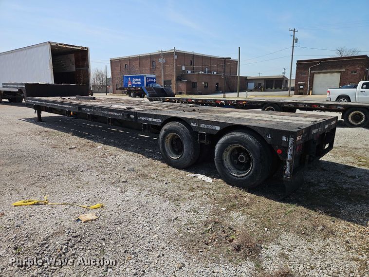 image for item EO7136 1973 Transcraft EDTH-40-56 drop deck equipment trailer