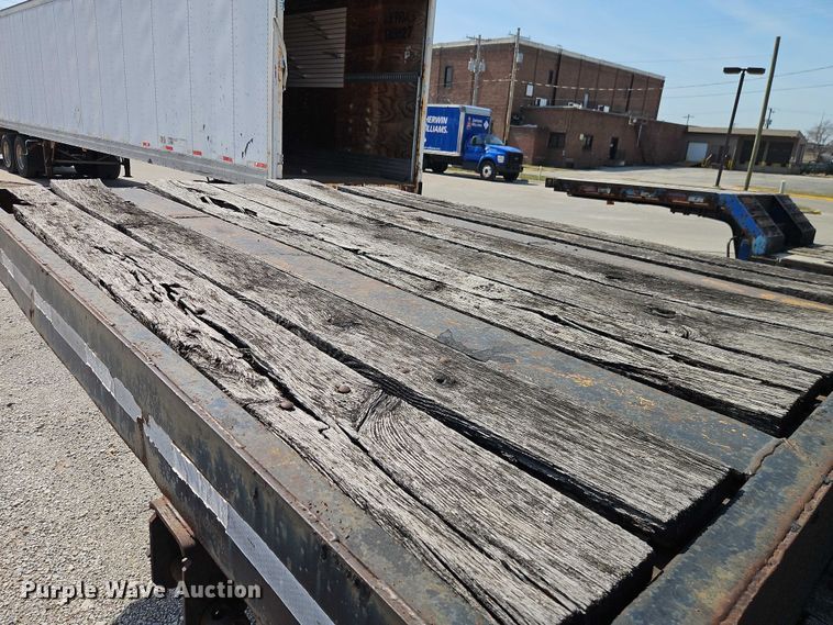 image for item EO7136 1973 Transcraft EDTH-40-56 drop deck equipment trailer