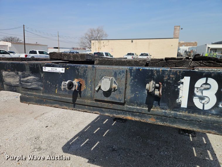 image for item EO7136 1973 Transcraft EDTH-40-56 drop deck equipment trailer