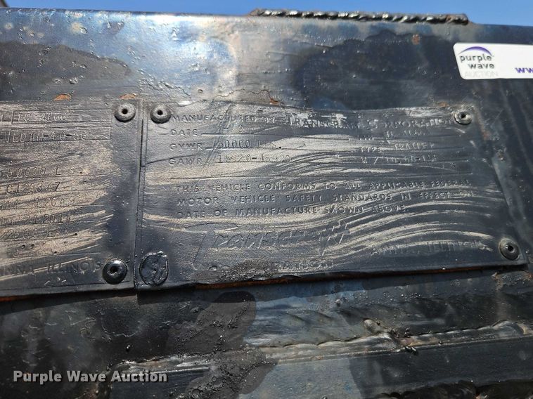 image for item EO7136 1973 Transcraft EDTH-40-56 drop deck equipment trailer