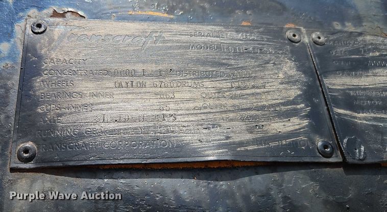 image for item EO7136 1973 Transcraft EDTH-40-56 drop deck equipment trailer