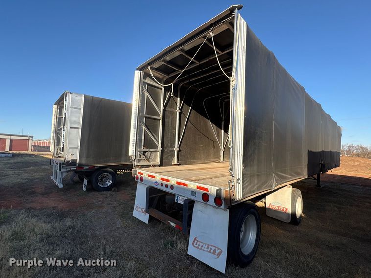 image for item ET1451 2013 Utility Trailer Manufacturer side curtain trailer