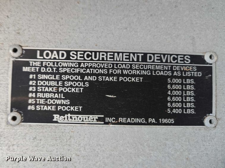 image for item ET1454 2007 Reitnouer dry van trailer